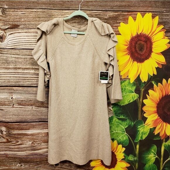 ViVi by Violet Weekend long sleeve sweater dress - Picture 1 of 9
